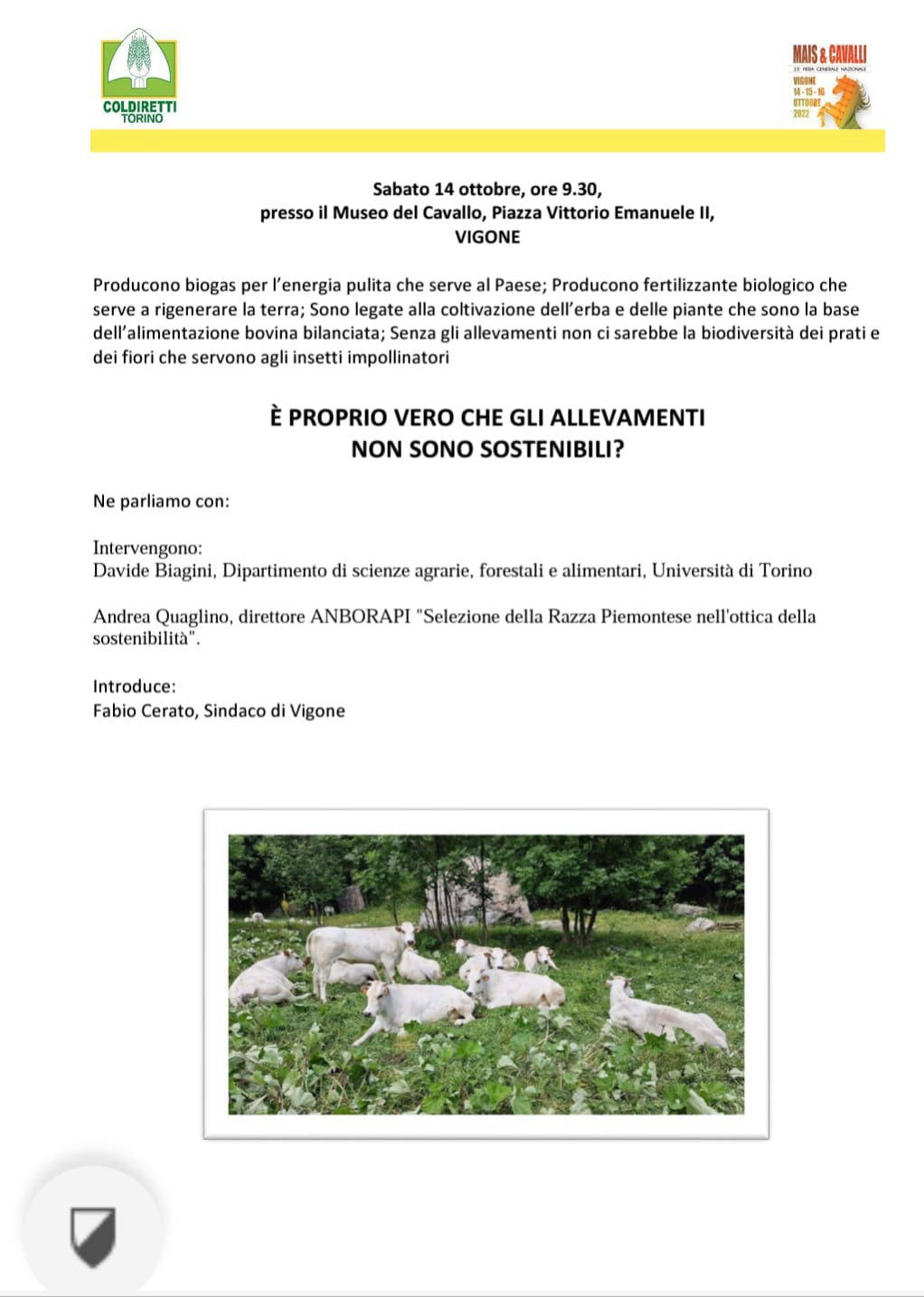 Coldiretti Convegno
